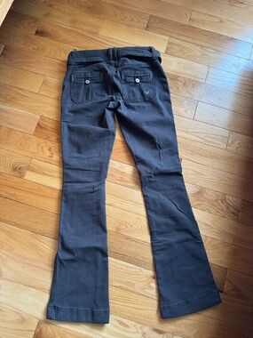 AE Super Low Rise Kick Boot Pant Ebony 00